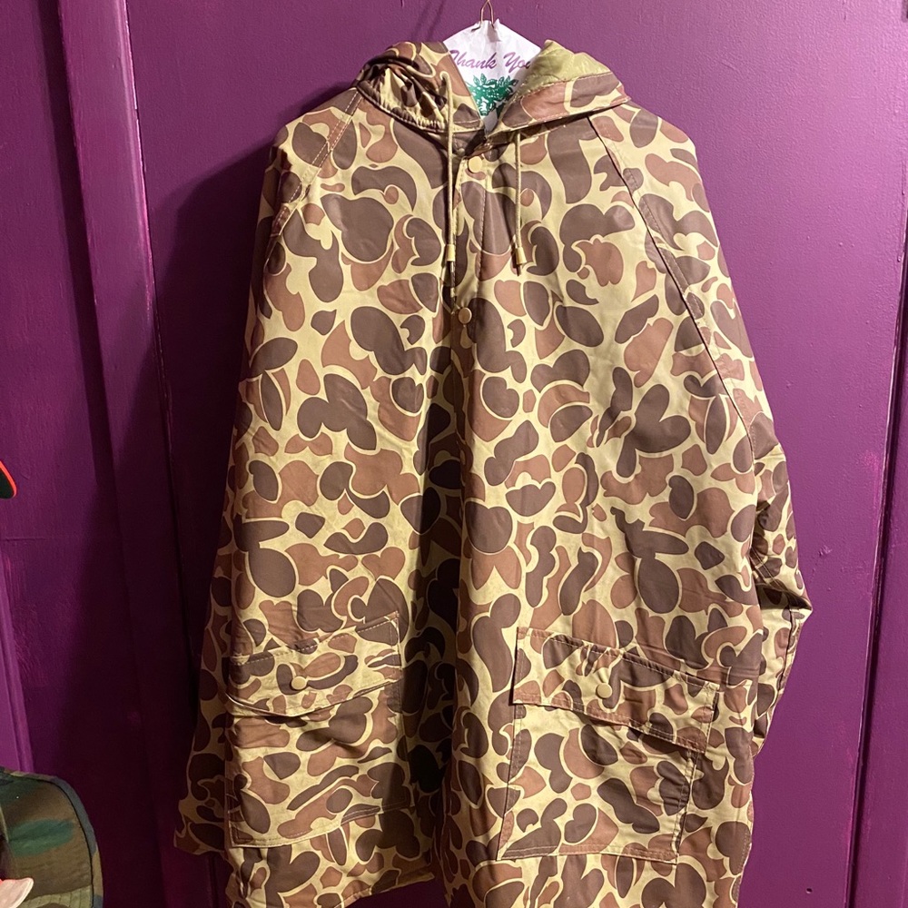 Oversized Camouflage Rain/Trenchcoat